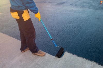 Flat Roof Coating Application
